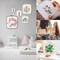 5Pcs 5 Size Square Embroidery Hoops, ABS Plastic Embroidery Hoops Cross Stitch Hoops Embroidery Frames for Sewing, Needlework, Embroidery Projects (Size-3", 4.3", 6.5", 8.7", 11")